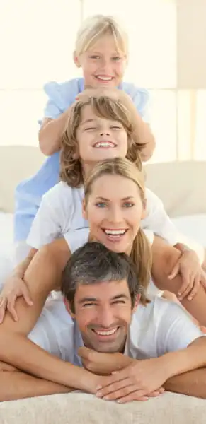 Happy family helped by Tripower Australia